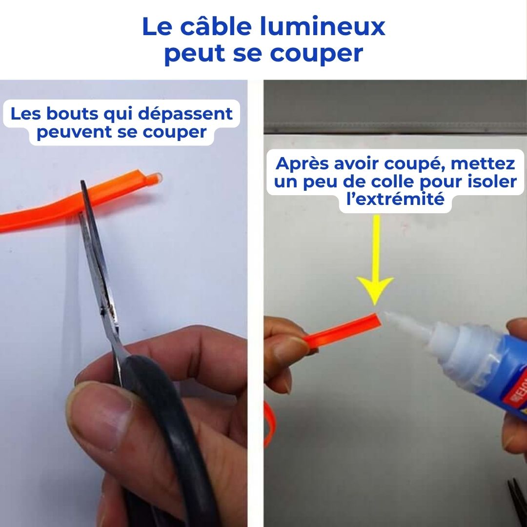 Luxeo™ - Bande LED Personnalisable pour Voiture